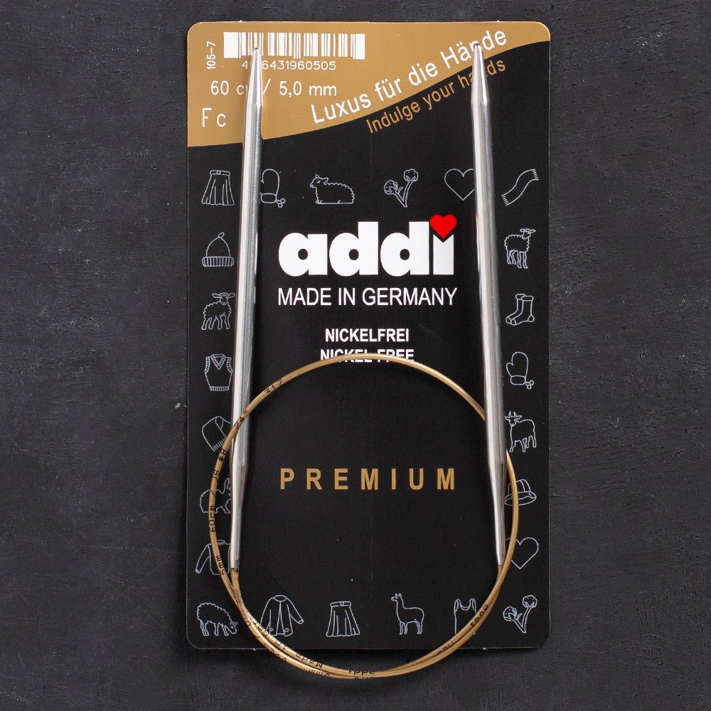 Addi 5mm 60cm Klasik Misinalı Şiş - 105-7 - Hobium